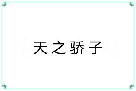 天之骄子